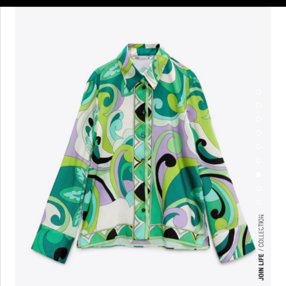 NWT Zara FAVORITE BLOGGERS TOP AND SKIRT PRINT SET - Picture 8 of 8